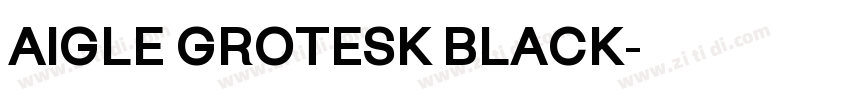 AIGLE GROTESK BLACK字体转换